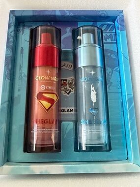 Sheglam Glow Grip & Cool Grip Grooming Moisturizer Set - Red & Blue